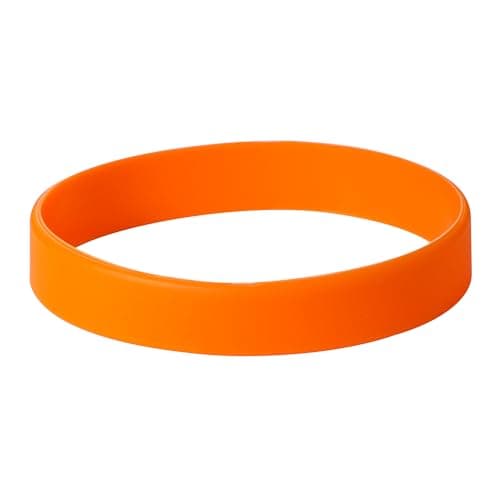 Plain Orange Coloured Silicone Sports Arm Exercise Wristband Bracelets Rubber Wrist Bands Party Accessories For Men Women Boys Girls (Pack of 1) — view 2
