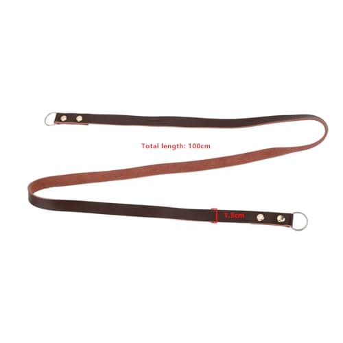 EMSea Camera Genuine Leather Shoulder Strap Camera Neck Strap Length 100cm Width 1.3cm Compatible with Fuji x100 X-T20 series Compatible with Sony RX100 & a6000 series, Brown — view 4