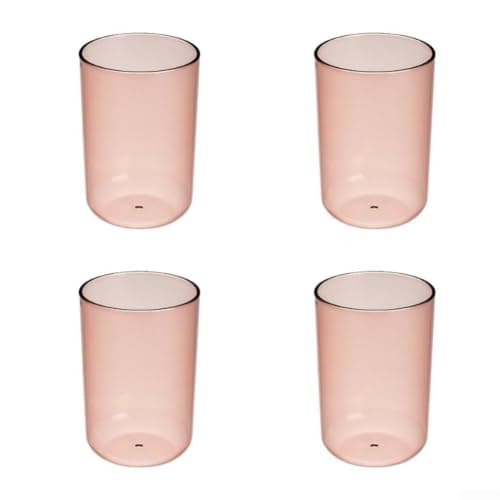 CNANRNANC Plastic漱口杯 10cm Tall for Travel Home Plastic漱口杯 10cm Tall for(pink)