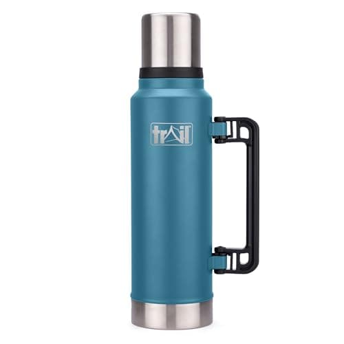 Trail Vacuum Flask with Handle, Camping & Travel, 1300ml, Teal