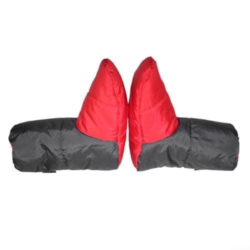 Winter Warm Footmuffs, Windproof Warm Foot Cover, Winter Warm Socks Sleeping Bag Feet Warmer Feet Cover, For Camping Hiking Travel(Red) — view 5