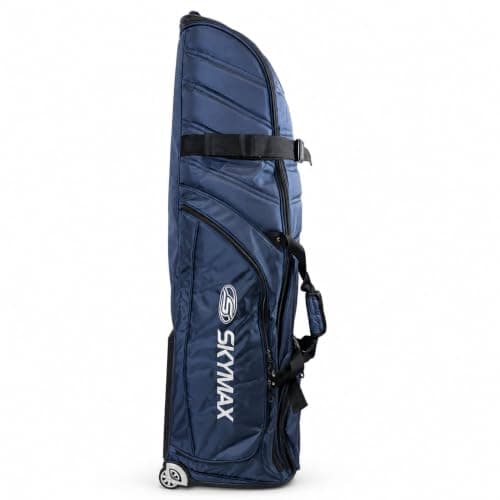 Skymax Deluxe Padded Wheeled Golf Travel Cover – Heavy Duty Golf Flight Bag with Wheels, Foam Padding & Compression Straps