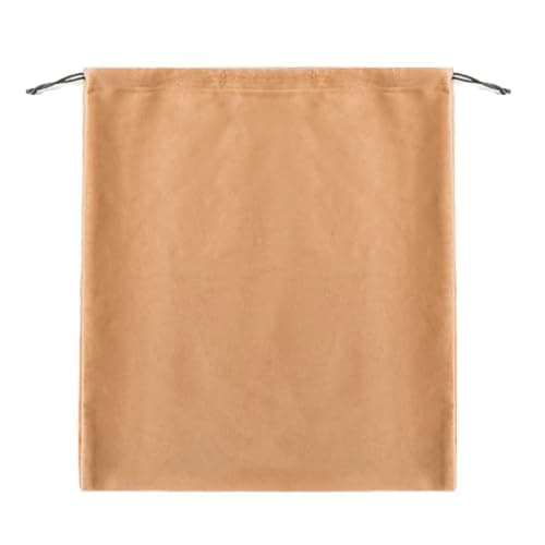 Flannel Dust Cover Bag, Breathable Drawstring Organizer for Handbags Shoes