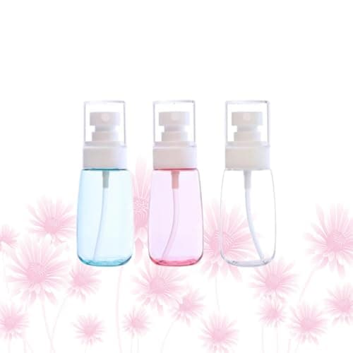 MUSISALY 3pcs 100ml Reusable Plastic Spray Bottles Portable Mini Compact Sunscreen Sprayers for Travel Use with Assorted Colours — view 6