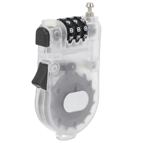 Portable Coded Bike Lock with Three Digit Password and Steel Wire