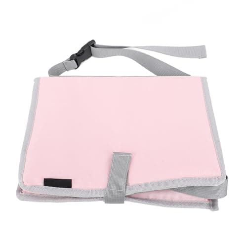 XUXHOU Foldable Travel Tray Cover, Multifunctional Airplane Table Organizer for Kids and Adults with Toy Storage Bag for Planes Trains (Pink) — view 2