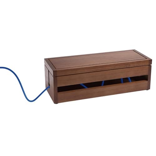 Toddmomy Wooden Socket Storage Box Coffee Multi Functional Charger