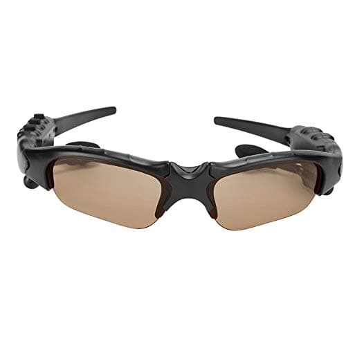 Pissente Bluetooth 5.0 Solar Powered Sunglasses Headset, 93g (Brown)