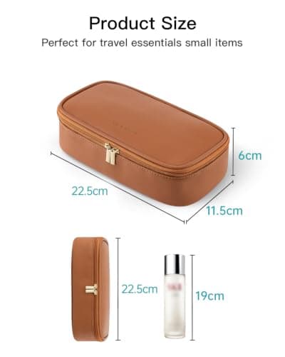 Makeup Bag with Brush Compartment,Cosmetic Bags for Women,Travel Essential — view 5