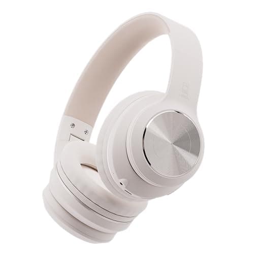 Juice Cans Go Wireless Headphones - Bluetooth, 16 Hours Playtime, 2.5 Hour Charging Time, Foldable Frame, On Body Controls, AUX For Wired Play (Smokey Cream) — view 3