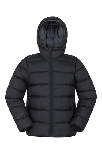 Mountain Warehouse Stratus Extreme Kids Packable Down Jacket Black Kids Size 7-8 Years