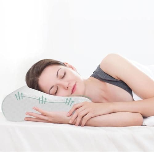 Good Nite 2026 Memory Foam Pillows 2 Pack, Ergonomic Neck Support Pillow for Side and Back Sleepers, Orthopaedic Cervical Contour Pillow for Pressure Relief, Breathable with Washable Cover, 60 x 35 cm