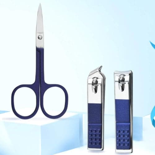 1 Set of Nail Clippers Kit Nail Grooming Kit Manicure Set for Men and Boys, As a Gift for Nail Care(7 PCS, Blue) — view 5