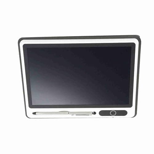 ZDETGU Electronic Notepad LCD Writing Tablet 9 Inch with Faux Leather Case Flexible Pressure-Sensitive Screen, 100000+ Uses, Portable Reusable Drawing Pad for Office School Notes (Black (with — view 6