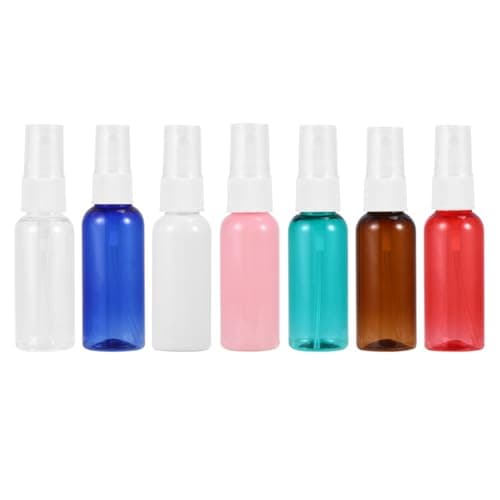 DIYEAH 7 Pack 30ml White Plastic Spray Bottles for Travel Use