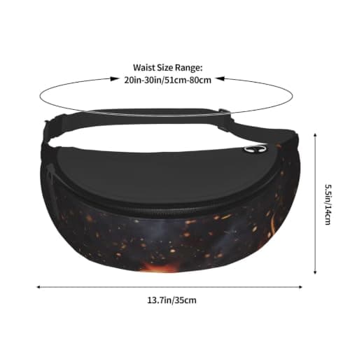 Meymuise Waist Bag, Flaming Charcoal Grill Pattern — view 4
