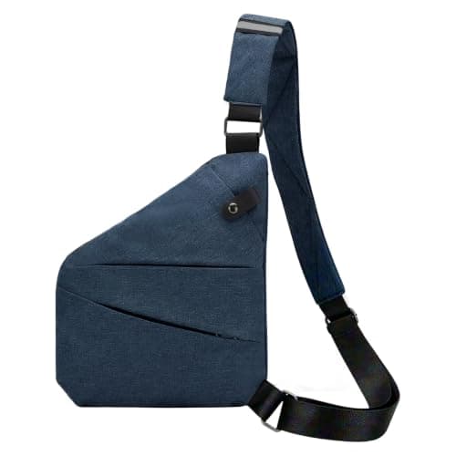 ZHAOCAI Anti Theft Bag Unisex Anti Theft Crossbody Bag Women Oxford Cloth Cross Body Bag Convenient Multi-Pocket Sling Bag Suitable For Travel And Everyday Use (blue)