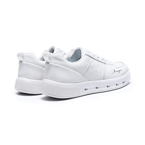 Mirroryou Mens Casual Dress Sneakers Lace-up Fashion Shoes White 10 — view 5