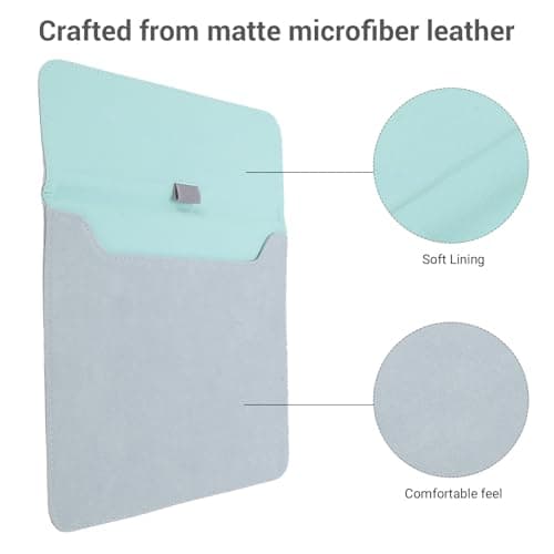 Pissente Magnetic E Reader Sleeve Case for Kindle Scribe 10.2 Inch & Elipsa 10.3 Inch with Microfiber Leather Slim Lightweight Shockproof Anti Scratch Anti Drop (Light Blue) — view 2