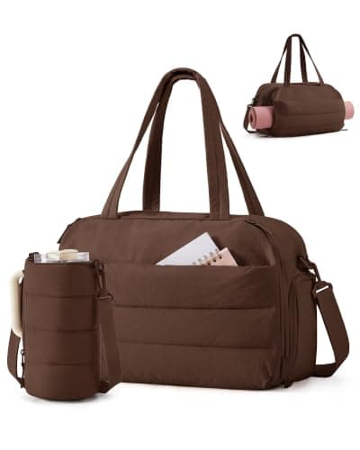 BAGSMART 25L Womens Gym Travel Bag, Shoe Compartment, Cabin Bag for Easyjet