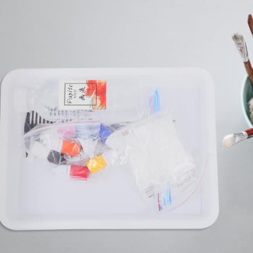 Plastic Art Trays, 10 Pack Stackable Activity Organiser for Kids — view 6