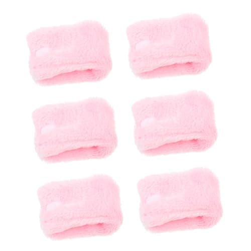 6pcs Sleeping Hair Curlers Coral Fleece Heatless Styling Tool