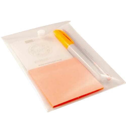 eco-eco A6 50% Recycled Clear Transparent Portrait Press Stud Popper Wallet, Plastic Folders 180x120mm (Pack of 5), 200mic, eco159 — view 6
