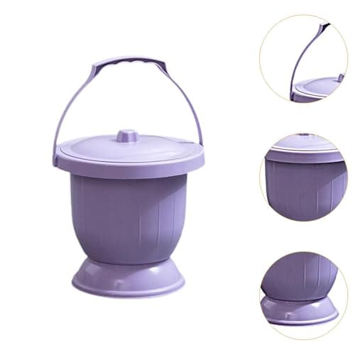 ChuYiElegance Portable Urinal Pot with Lid for Camping and Travel, Purple S — view 2
