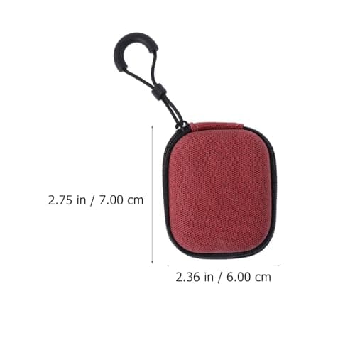 USHOBE Pressure-resistant Cable Bag Zipper Pouch for Earphones Data Cable EV Charger Cable, EVA Material, Red, Dust-proof, Shock-absorbing, Travel for Headphones — view 2