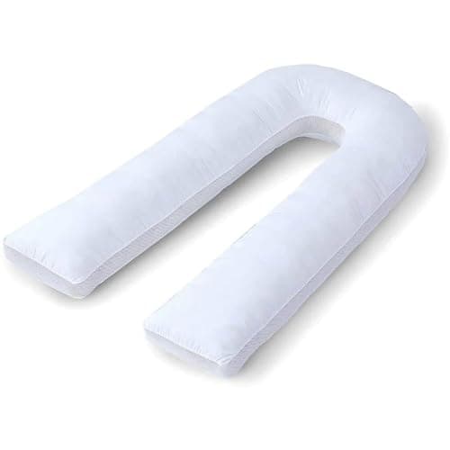 YORKSHIRE HOMEWARE Breathable 12Ft U Shaped Pillow With Air Mesh Sides | Full Body Nursing Maternity Pillows | Back, Neck, Hip, Belly Support Hypoallergenic Pillows With Zip Cover | Anti Allergic — view 5