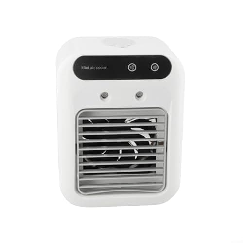 Feeshoppher Portable Air Conditioners Personal USB Rechargeable Cooler Fans with 1800mAh 2 Speeds 2 Mist Modes Quiet Operation Cooling Fan for Car Office Travel Home Use