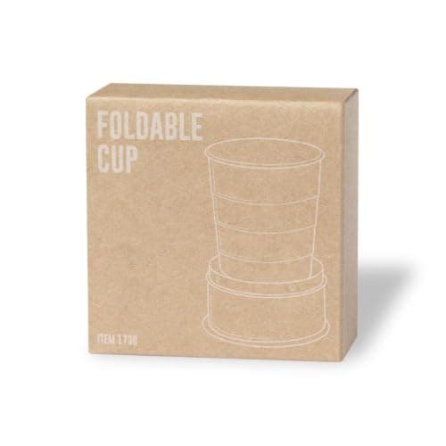 Personalised 220ML Collapsible Stainless Steel Travel Cup with Metal Carabiner Foldable Reusable Drinking Cup, Cup for Hiking, Travel & Outdoor Use — view 3