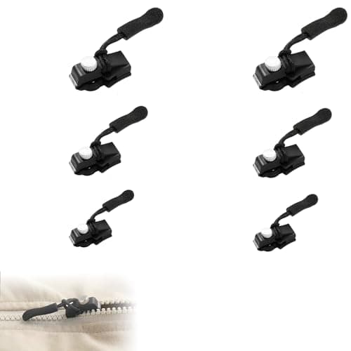 Zip Repair Kit with 3 Sizes Quick Zipper Pull Replacement Sliders Tool