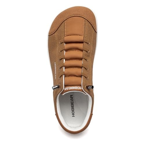 HOBIBEAR Unisex Wide Trainers for Men Women Outdoor Trail Running Minimalist Walking Shoes Lightweight and Breathable Brown — view 5