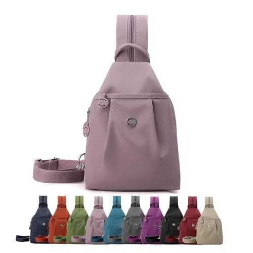 KZJXMH 2026 Premium 3 In 1 Anti-Theft Travel Tote Bag, Waterproof 2-Way Commuter Bag, Large Capacity Multi-pocket Convertible Crossbody Bags For Hiking, Traveling, And Shopping(Light Violet)