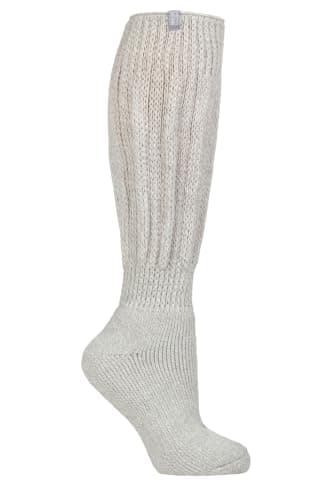 HEAT HOLDERS SOCKSHOP Women's 1 Pair Slouch Socks 2.3 TOG Silver 4-8