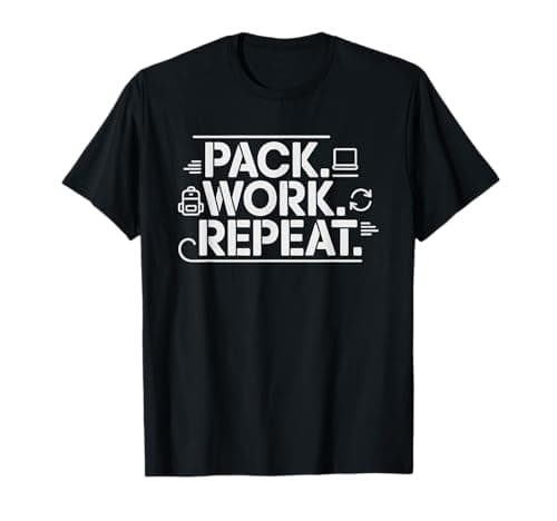 Digital Nomad Suitcase Laptop Passport Packing Up Identity T-Shirt