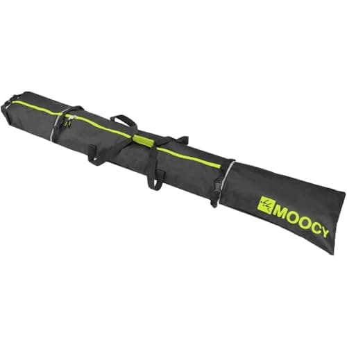 MOPHOEXII MOOCY Ski Bag,Ski Bags for Air Travel,Unpadded Snow Ski Bags Fit Skis Up to 200cm,Ski Carrying Bag for Adults, and Children