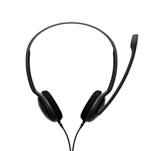 EPOS PC8 USB Stereo Headset for PC & Mac - Wired On-Ear Headphones with Noise-Canceling Mic, USB Plug, In-Line Volume & Mute Control, Ultra-Light Design, Perfect for Business, Calls & Remote Work — view 2