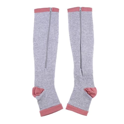 dijiusidy Mens Compression Socks Quick Release Open Toe Slimming Effect Excellent for Running Training Outdoor Sports Activities Compression Running Socks Womens — view 4