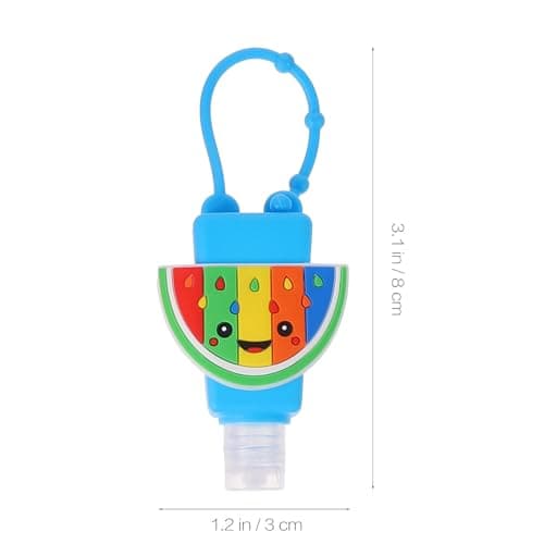 SILENRADAWN Travel Container Liquid Soap 6Pcs 30ml Plastic Bottles with Silicone Hook for Hanging on Backpack and Outdoor Activities — view 2