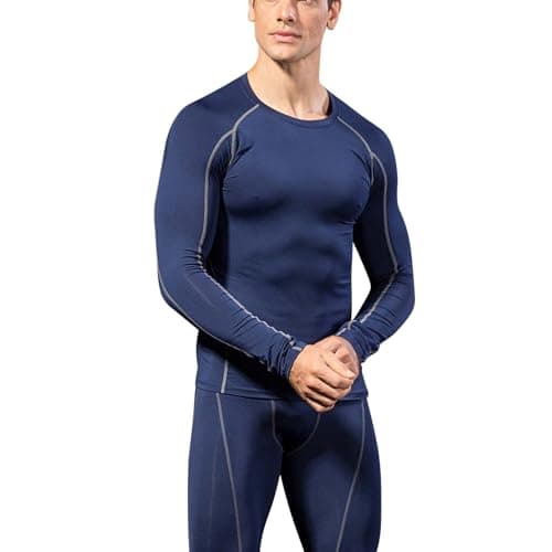 LNFINTDO Thermal Underwear for Men Long Johns Base Layer Compression sets — view 3