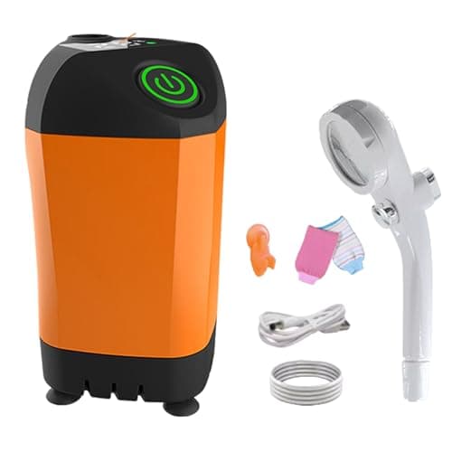 Rurunklee Portable Shower for Camping Camp Shower Pump Bag with Head — view 6
