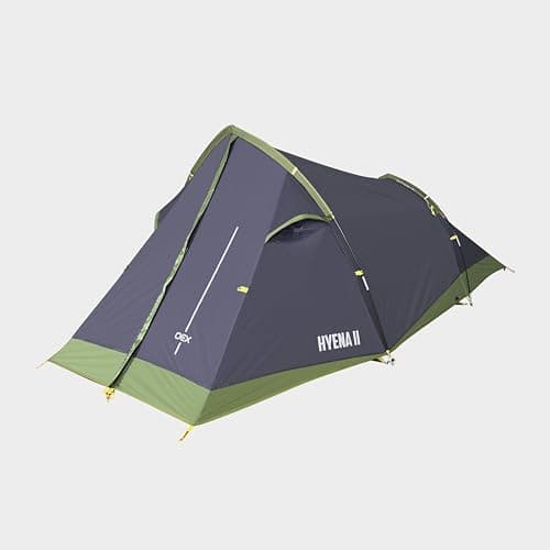 OEX Hyena II 2 Man Tent for Harsh Weather Conditions, 2 Person, Compact, Lightweight & Easy to Pitch, Ideal for Backpacking, Wild Camping, Hiking, Festivals & Weekend Trips, 5000mm HH (Black) — view 2