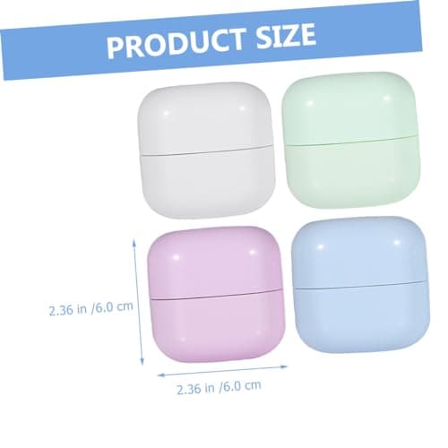 Beatifufu 4pcs 50g Refillable Cosmetic Jars, Plastic Cream Containers, Portable Travel Size Jars for Lotions and Moisturisers, Reusable Beauty Pots for Trip — view 3
