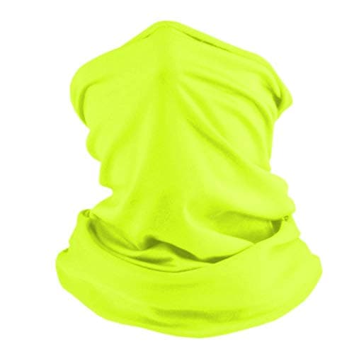 Onit Snood Unisex Snood Multipurpose Sports All Weather Neck & Face Warmer [Neon Yellow]
