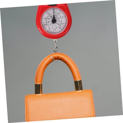 Red Mini Luggage Scale 5kg Portable Hand Scale with Hook — view 5