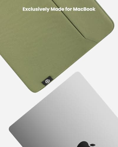 KURANEST Sanctum 13" Laptop Sleeve for MacBook Air Pro Neo Avocado Green — view 2