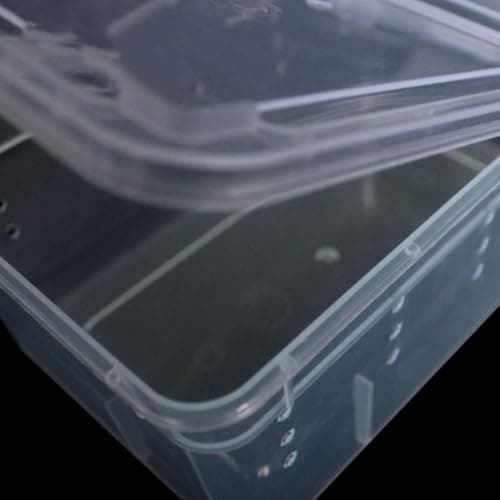 Reptile Feeding Box Set, 2 Pcs PP Plastic Stackable Ventilated Case — view 3
