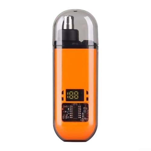 Portable Nose Hair Trimmer for Travel Compact Lightweight Design(Orange Display)